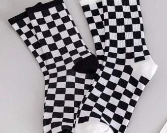 Checkered socks- Unisex sizes