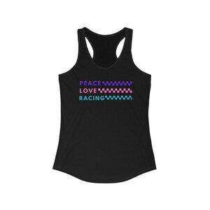 Women&#39;s Peace Love Racing Ideal Racerback Tank