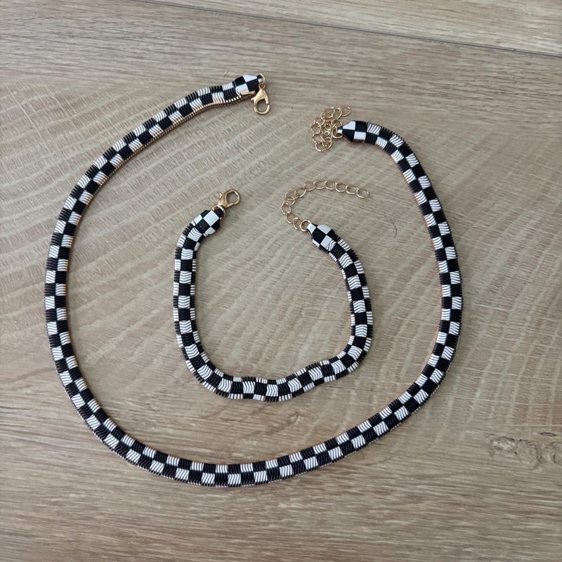 Checkered Silver Jewelry - Etsy