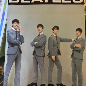 The Beatles memorabilia magazine printed in 1964 from UK