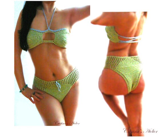 mint color bikini