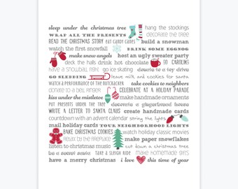 Stampa artistica - Natale Bucket List