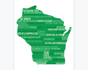 Stampa d'arte - Wisconsin Silhouette