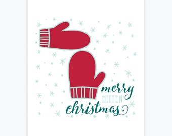Stampa artistica - Mitten Merry Christmas