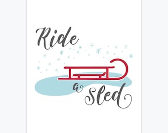 Stampa artistica - Ride A slitta