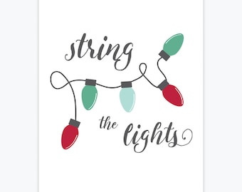 Stampa artistica - stringa le luci