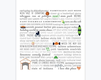 Stampa artistica - Indiana Bucket List