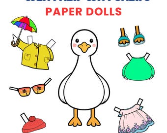 Muñecas de papel Goose on the Loose: Observadores del tiempo (descarga digital)