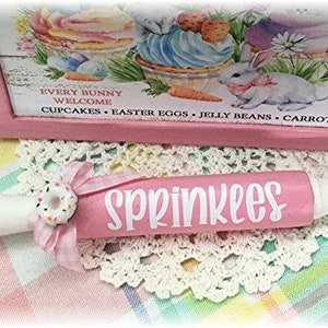 Sprinkles with donut mini rolling pin for tiered trays