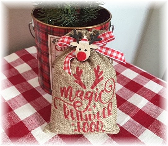 Hessian bag of Reindeer Dust  Little Christmas Gifts for Kids