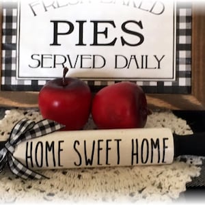 Home Sweet Home mini rolling pin for tiered trays