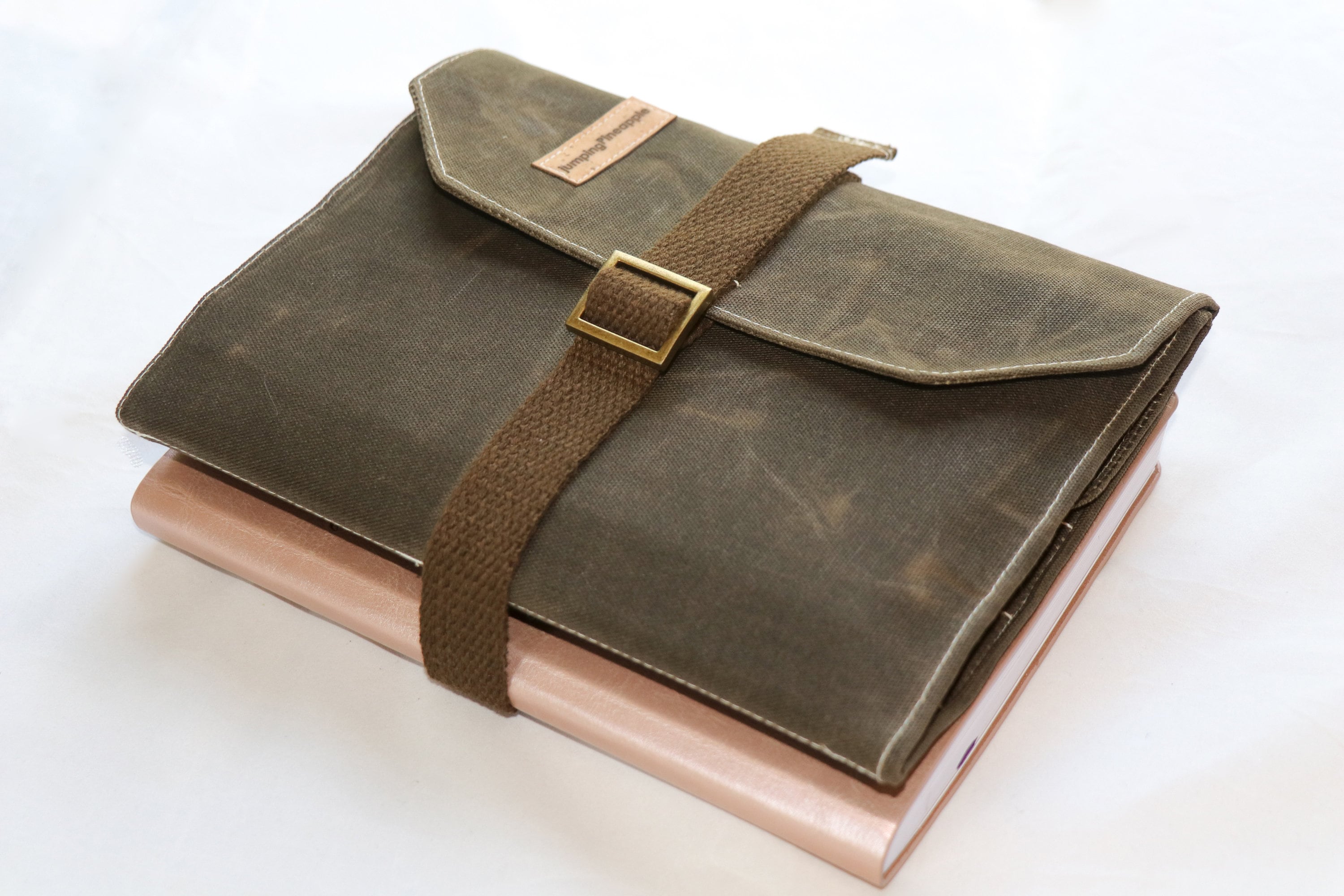 Large Waxed Canvas Bullet Journal Pouch Roll up Pencil Case Etsy Ireland
