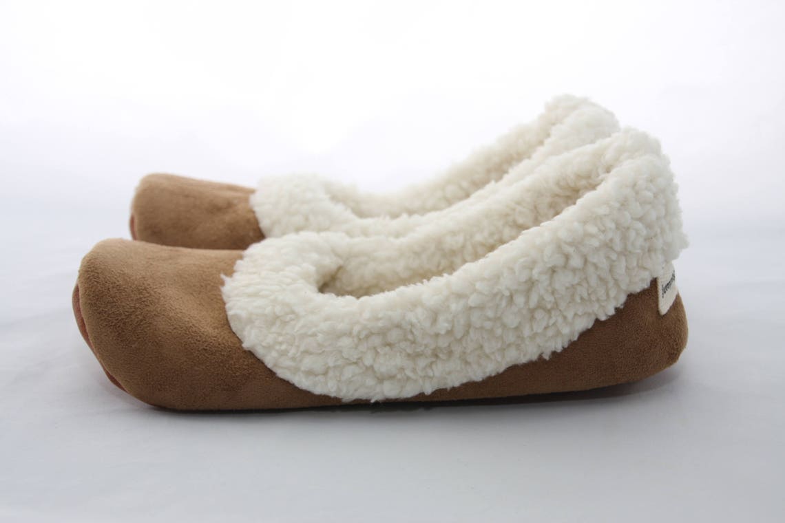 Women's Sherpa Slippers Women's Slippers With Soles - Etsy