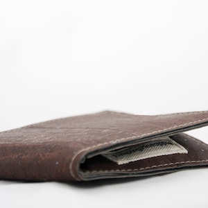 Cartera sostenible / Cartera plegable para hombre / Regalo de graduación de secundaria para él / Tarjetero con bloqueo RFID / Cartera de corcho para hombre