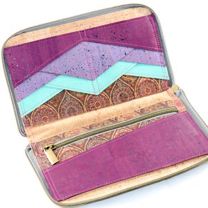 Pedido personalizado para Ruth, Funda para teléfono con billetera con cremallera, Cartera cruzada pequeña para mujer, Cartera vegana para mujer, Tarjetero