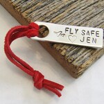 Valentines Day Gift for Pilot Valentine Gift Idea Travel Gift for Him Personalized Valentine Engraved Luggage Tag Duffel Bag Strap Fly Safe