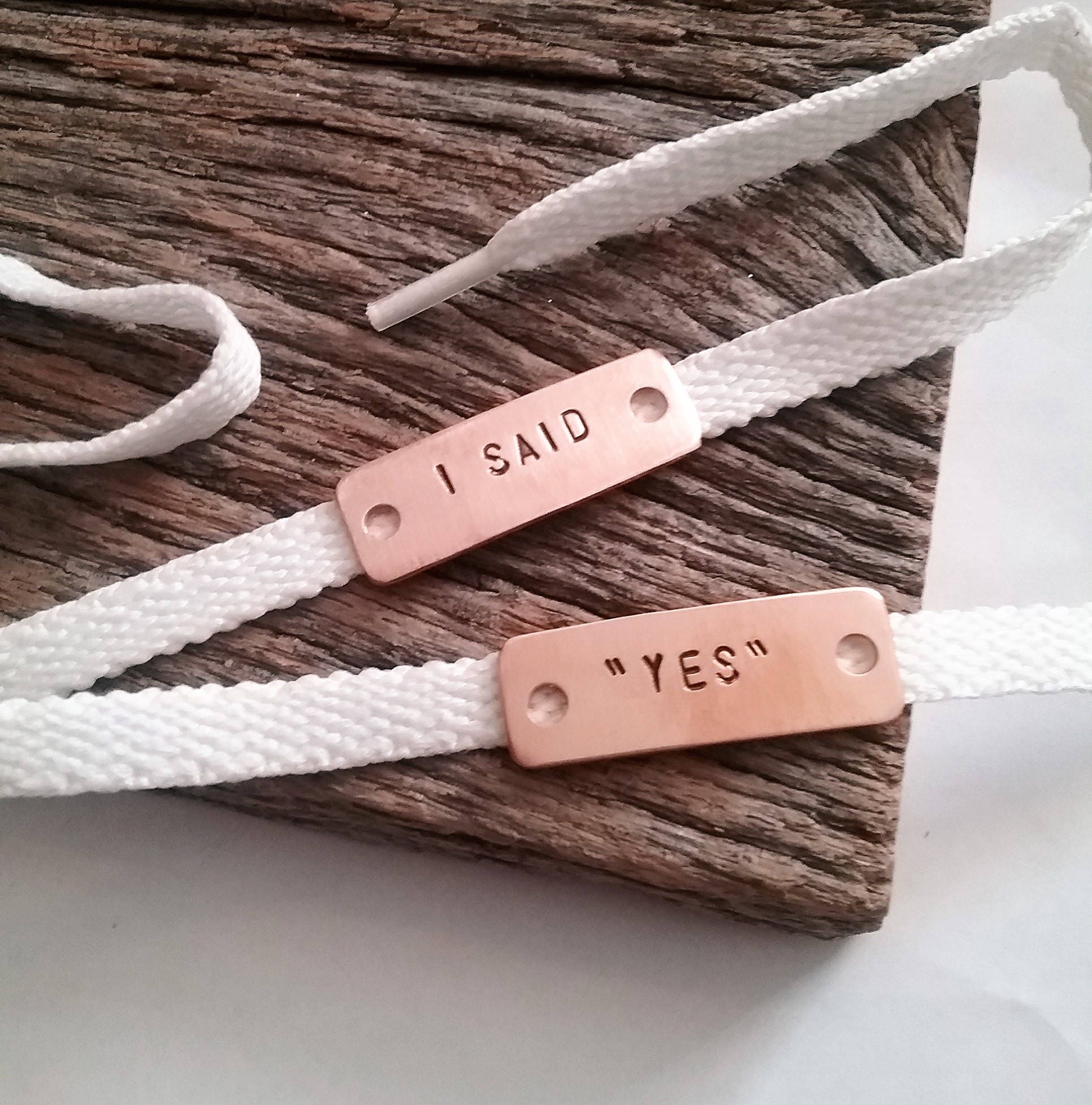 I Said Yes Comfy Shoe Tags for Wedding Receiption Gift for | Etsy