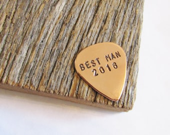Gift for Best Man Guitar Pick Friend Name and Year Guitar Pick Gifts for Men Our Special Day Wedding Favors Musical Gifts Personalized Pick