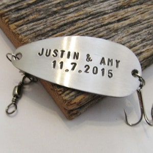Valentine Gift Couples Gift Newlywed Gift Idea Small Giftable Engagement Gifts Wedding Gifts Bride and Groom Save the Date Card Fishing Lure image 5