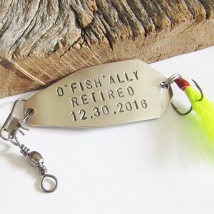 Personalized Retirement Gift for Husband Custom Retirement Gift Boss Fishing Lure Retired Grandparent Retiree Gift Idea Retirement Gift Dad image 4