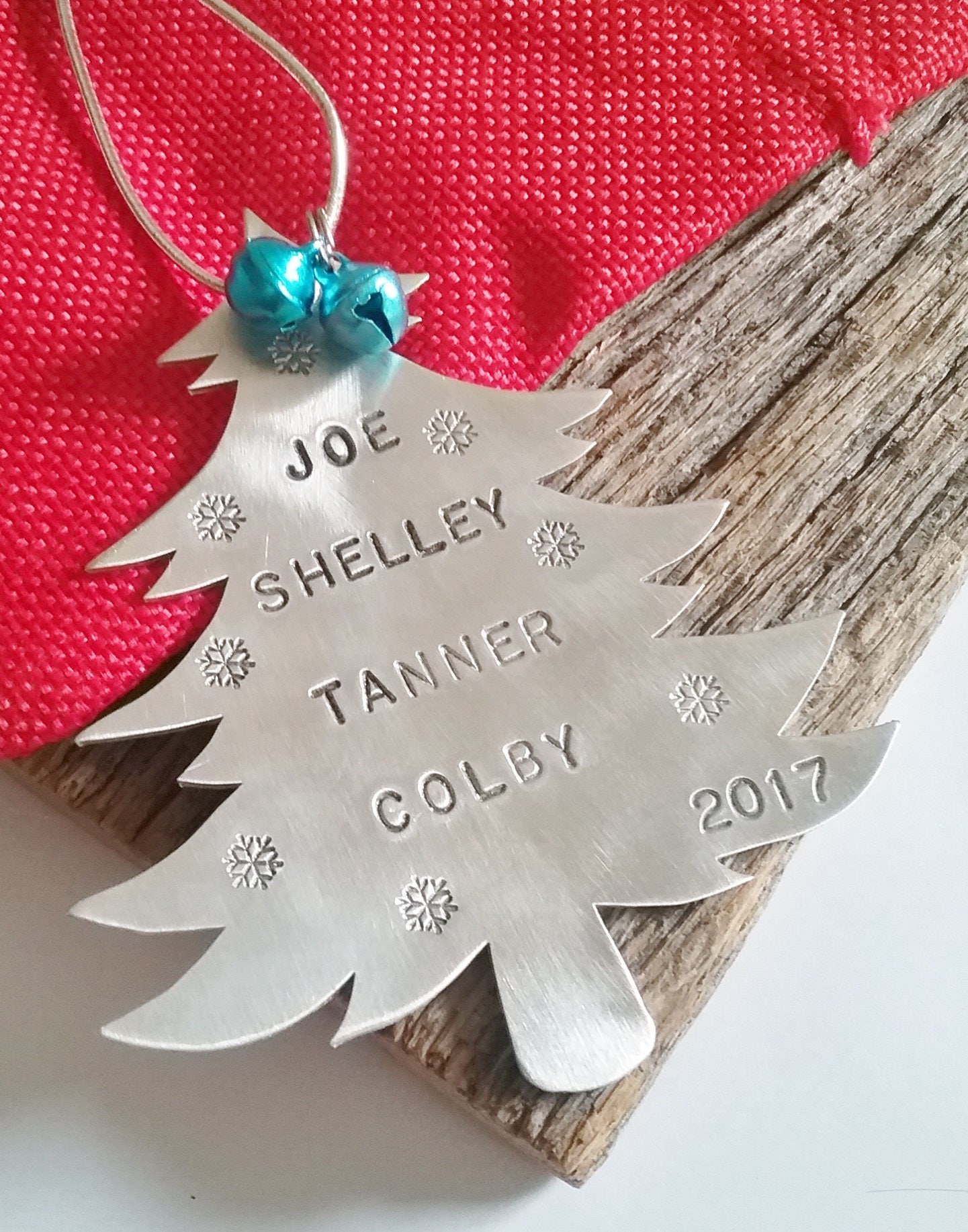 Christmas Ornaments Tree Decorations Personalized Name Etsy
