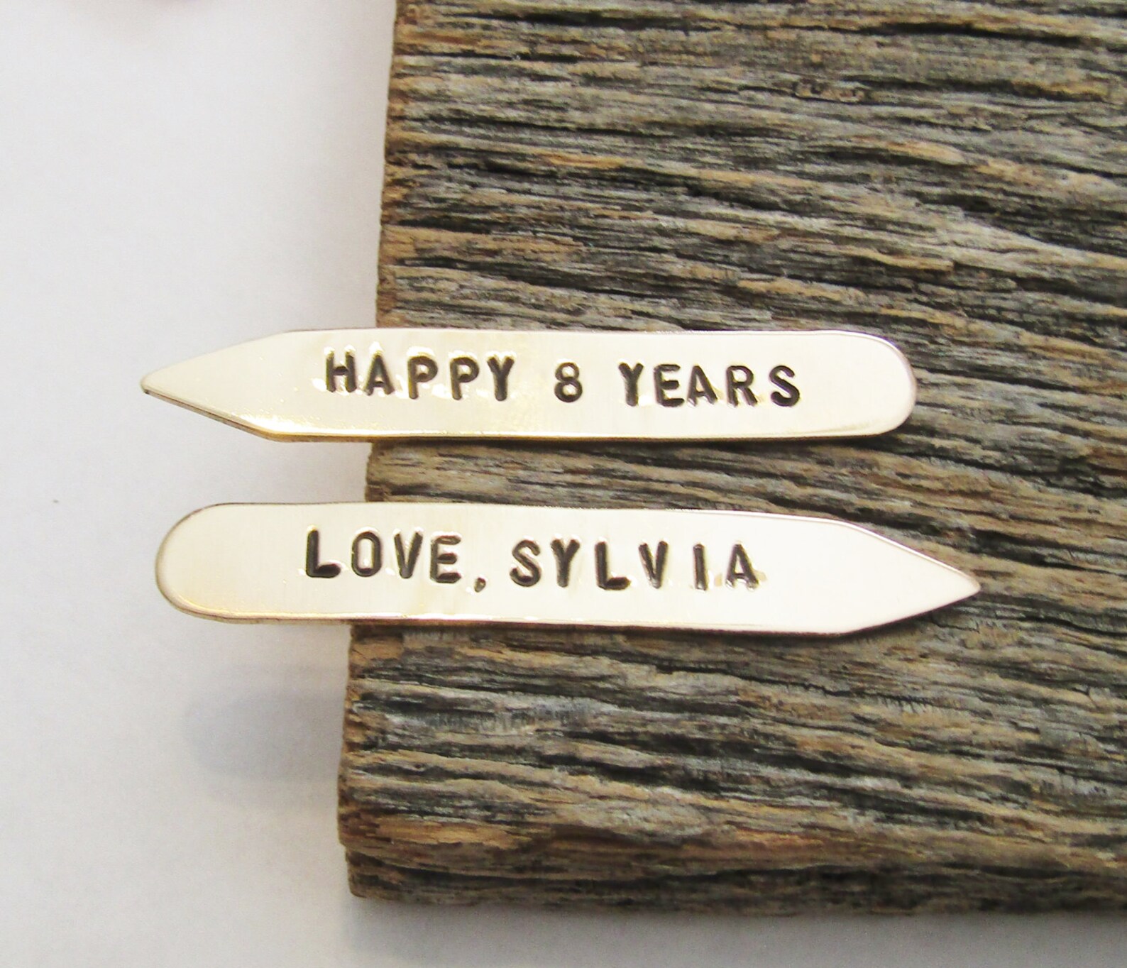 8th Anniversary Collar Stay Eighth Anniversary Gift for - Etsy