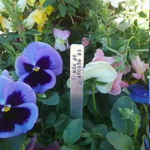 In Memory of Mom Memorial Gift for Mother for Women Gardening Gift Loss of Wife After Loss of Loved One Garden Marker for Yard Remembrance image 5