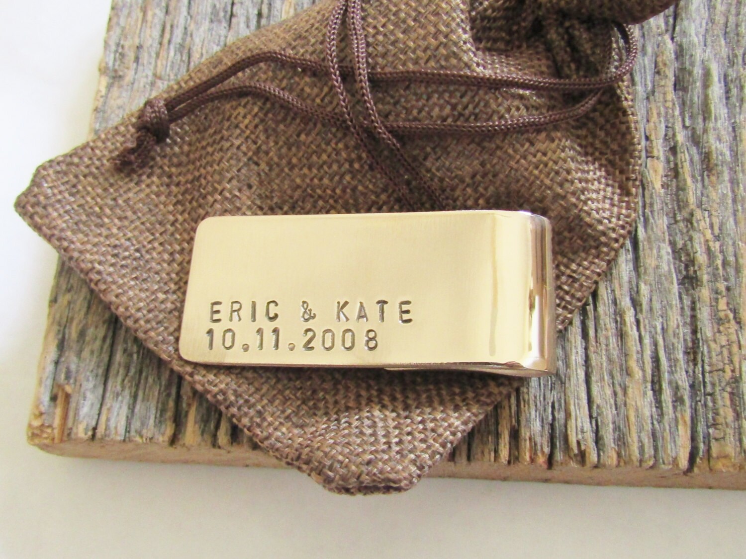 Bronze Money Clip Bronze Gift Men Bronze Anniversary Gift Etsy