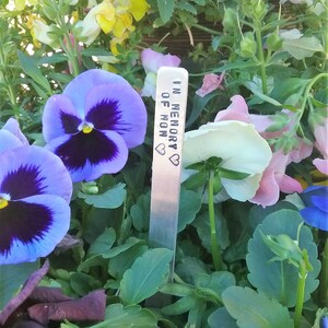 In Memory of Mom Memorial Gift for Mother for Women Gardening Gift Loss of Wife After Loss of Loved One Garden Marker for Yard Remembrance image 2