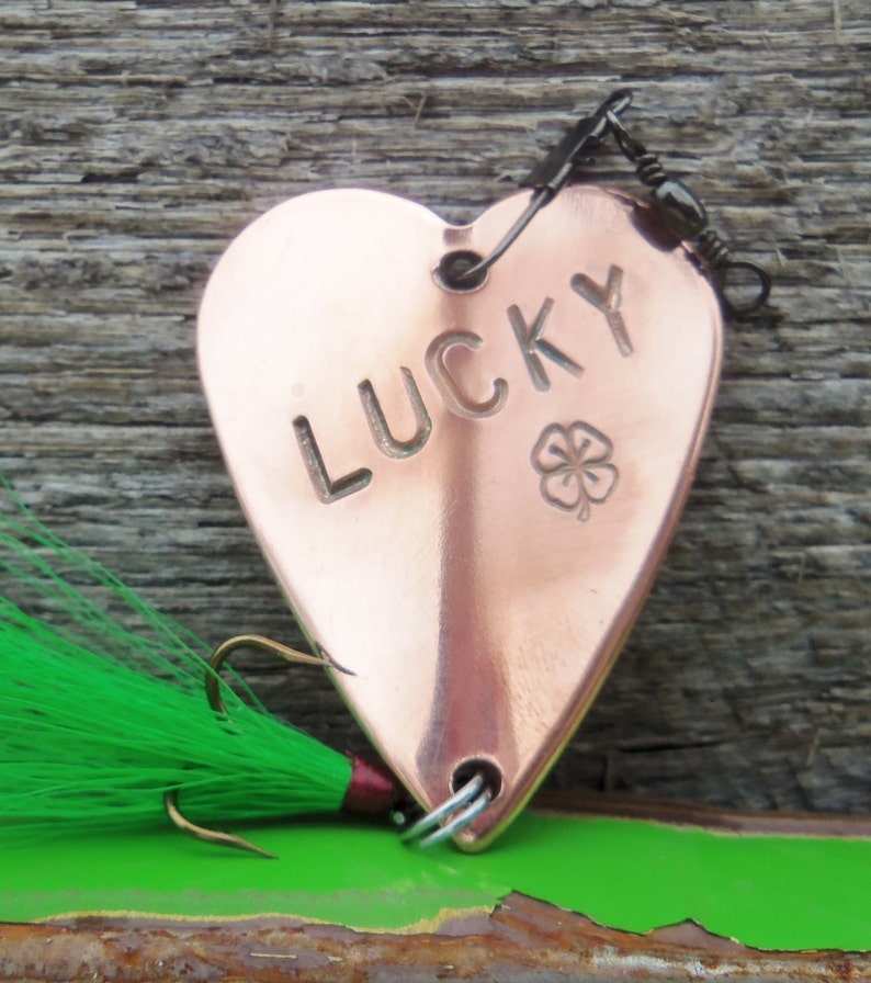 Lucky in Love Good Luck Gift Fishing Lure Irish Gifts for Men Etsy