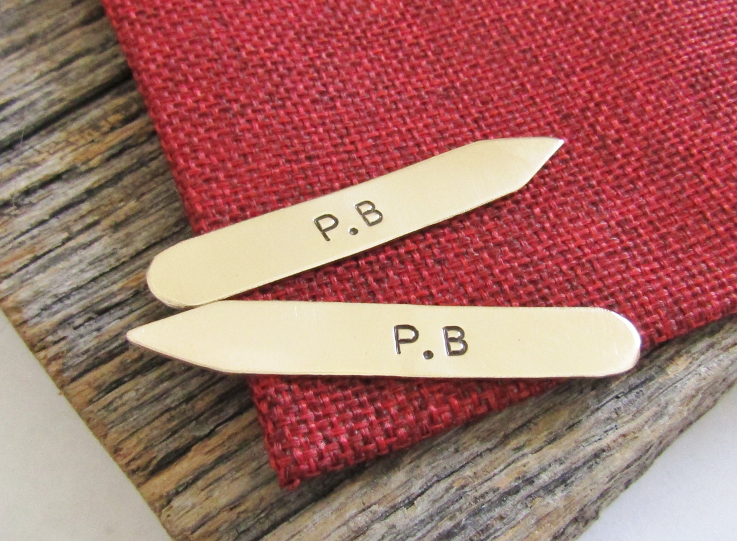 Initials Collar Stay Christmas Gift Husband Gift Boyfriend Gift Anniv…