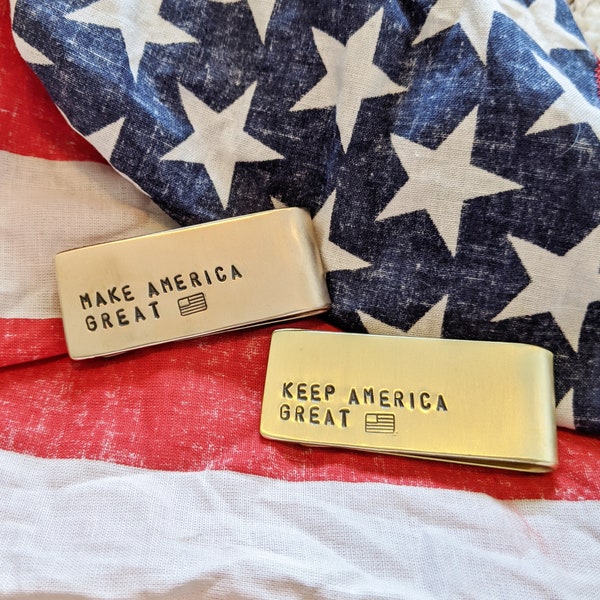 President Donald Trump Make America Great Again Money Clip Keep America Great MAGA Gift Ideas Trump Train Christmas Gift Election 2024 Gifts