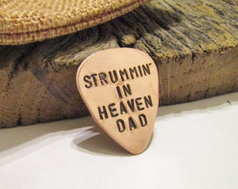 Sympathy Gift Guitar Pick Memorial Jewelry Loss of Dad Pocket Charm Music Keepsake Mens Jewelry Loss of Grandpa Death of Sister Gift Husband