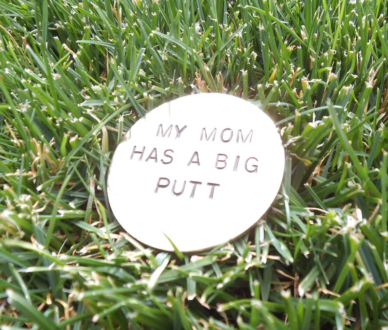 Mother's Day Gift to Mom from Kids Funny Golf Gift Wife Customized Ball Marker for Mom Birthday Gift from Son Humorous Gifts to Golfer Laugh image 3