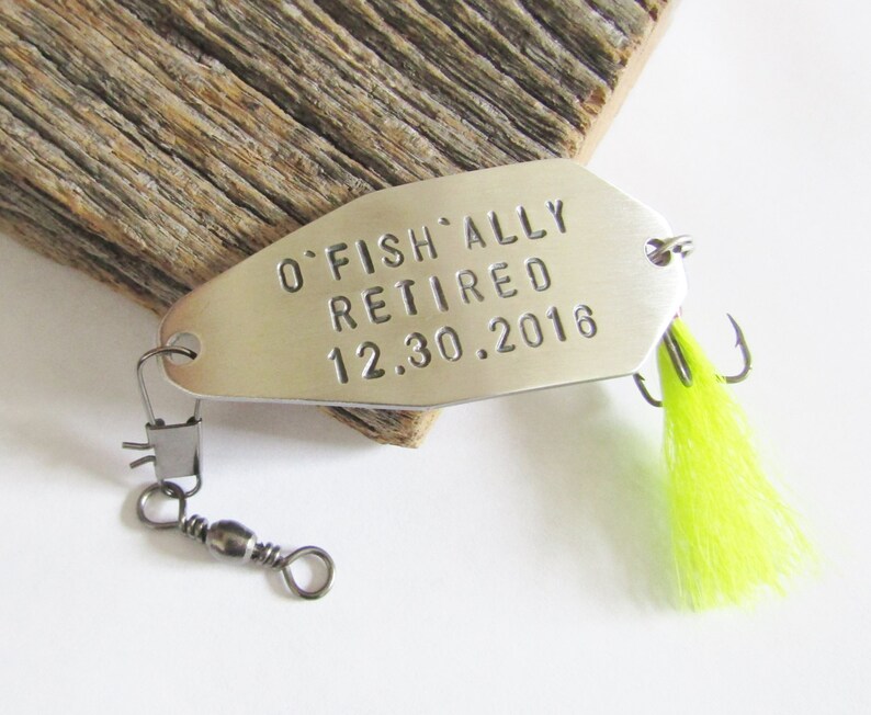 Personalized Retirement Gift for Husband Custom Retirement Gift Boss Fishing Lure Retired Grandparent Retiree Gift Idea Retirement Gift Dad image 3