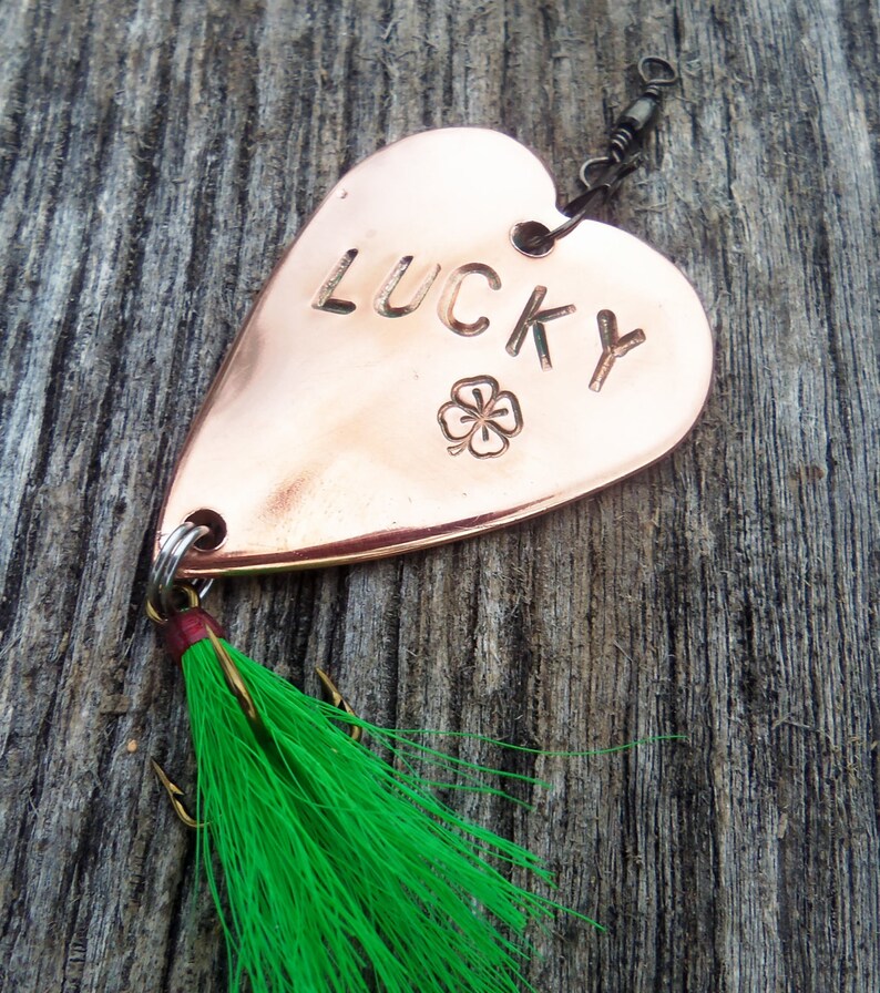 Lucky in Love Good Luck Gift Fishing Lure Irish Gifts for Men Etsy