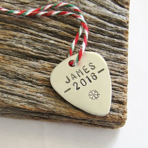 Music Teacher Gift Personalized Guitar Pick Ornament - Etsy