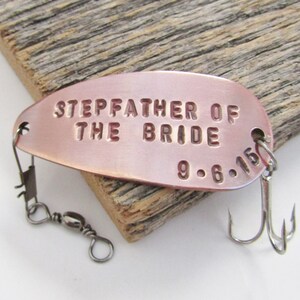 Stepfather of the Bride Gift for Step Father Stepdaughter Stepparent Gift Idea Wedding Fishing Lure Parent Gift Wedding Day Stepdad Gift image 3