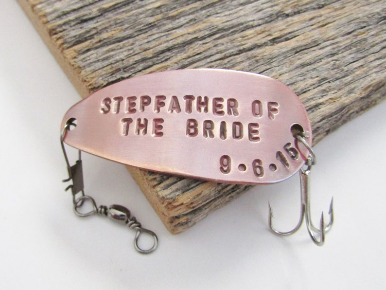 Stepfather of the Bride Gift for Step Father Stepdaughter Stepparent Gift Idea Wedding Fishing Lure Parent Gift Wedding Day Stepdad Gift image 3