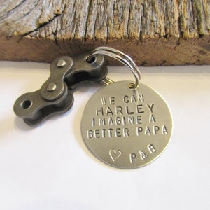 Harley Davidson Gifts for Men Father's Day Gift for Papa Motorcycle Gift for Dad Biker Gift for Man Personalized Dirt Bike Keyring Christmas