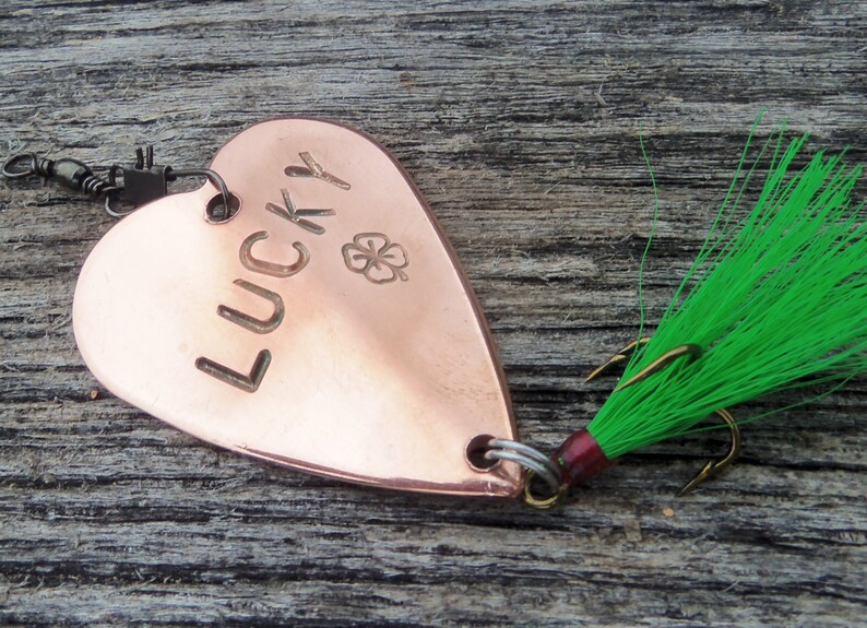 Lucky in Love Good Luck Gift Fishing Lure Irish Gifts for Men Etsy