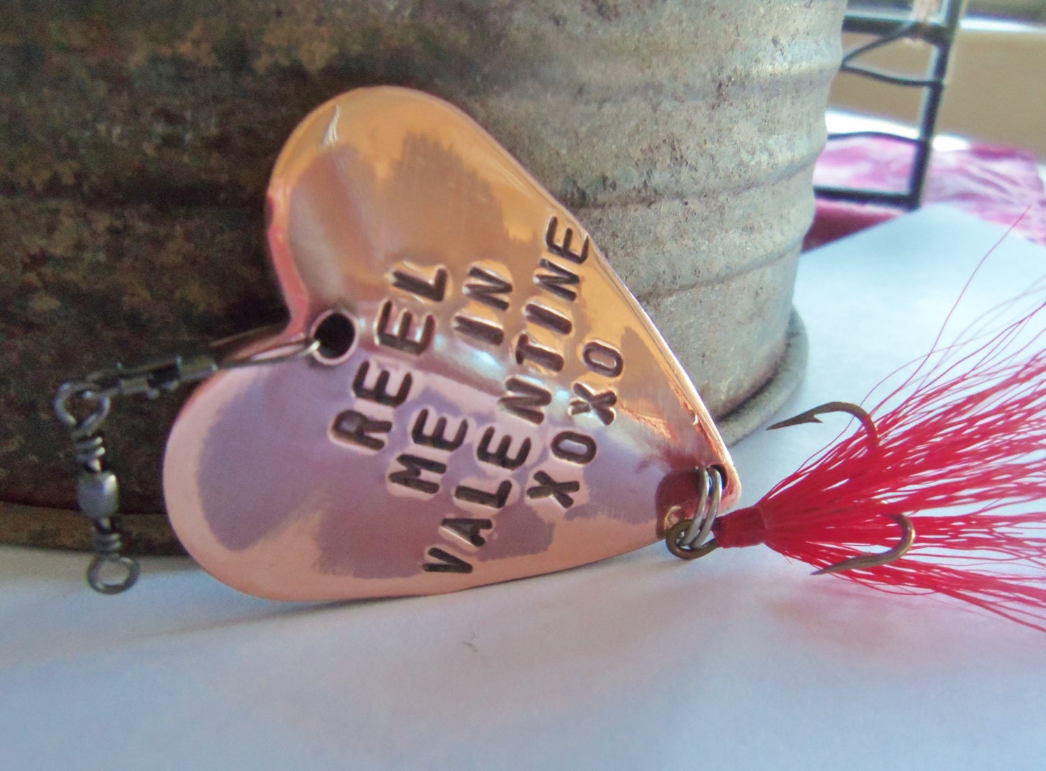 Valentine for Him Valentine's Day Gift for Men Personalized Gifts for  Husband Be My Valentine for Girlfriend Couples Gift Fishing Lure Heart -   Canada