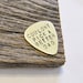 Hand Stamped Guitar Pick Father's Day Gift Daddy Daughter Gift To Dad from Son Birthday Gift Grandpa Custom Metal Plectrum Gift for Stepdad 