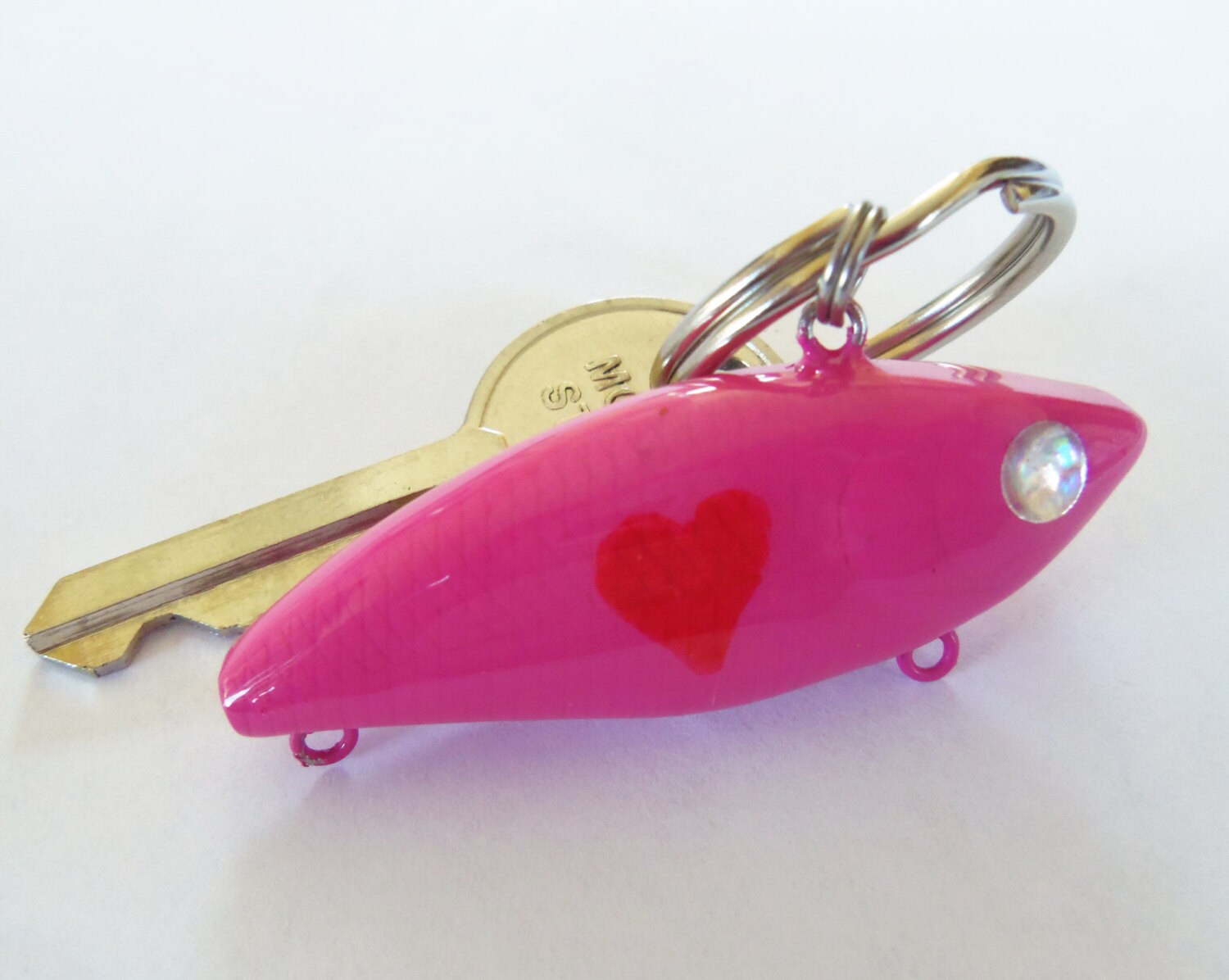 Him Valentine's Day Keychain for Boyfriend Fish Keyring Etsy