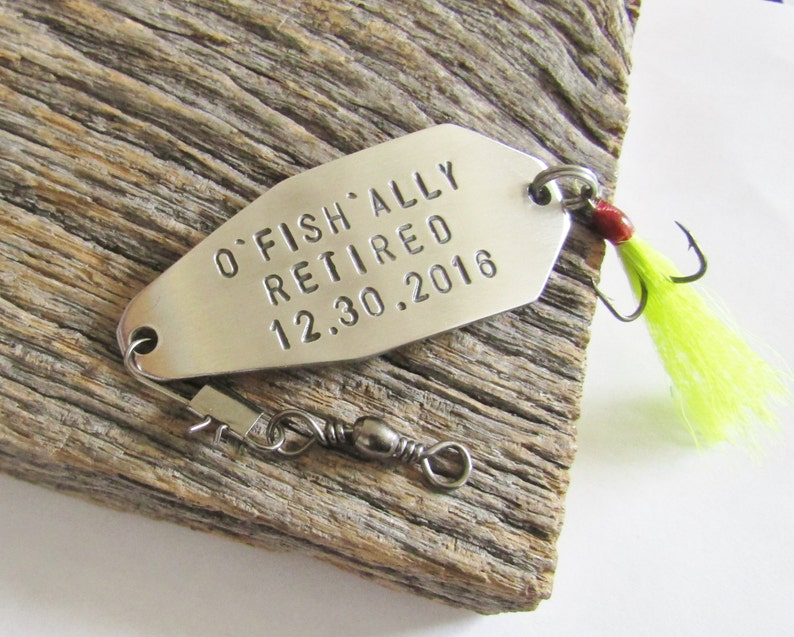 Personalized Retirement Gift for Husband Custom Retirement Gift Boss Fishing Lure Retired Grandparent Retiree Gift Idea Retirement Gift Dad image 2