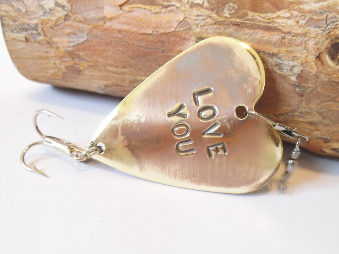 Love You Personalized Fishing Lure Valentines Day Dad Valentine's Day ...
