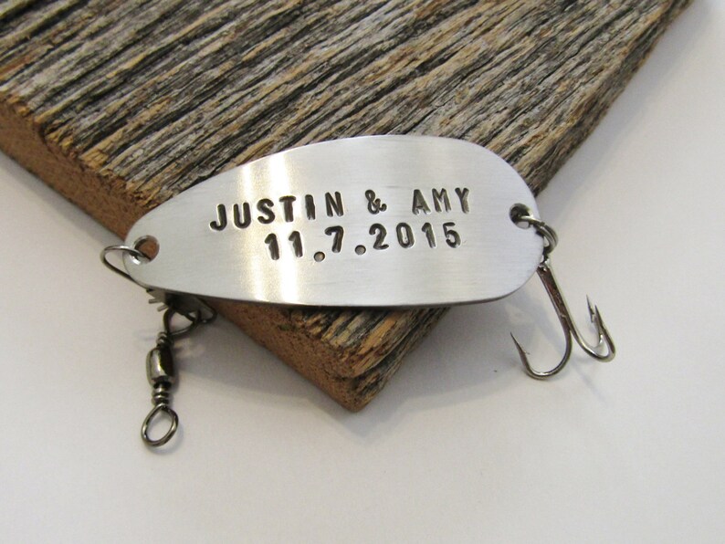 Valentine Gift Couples Gift Newlywed Gift Idea Small Giftable Engagement Gifts Wedding Gifts Bride and Groom Save the Date Card Fishing Lure image 4