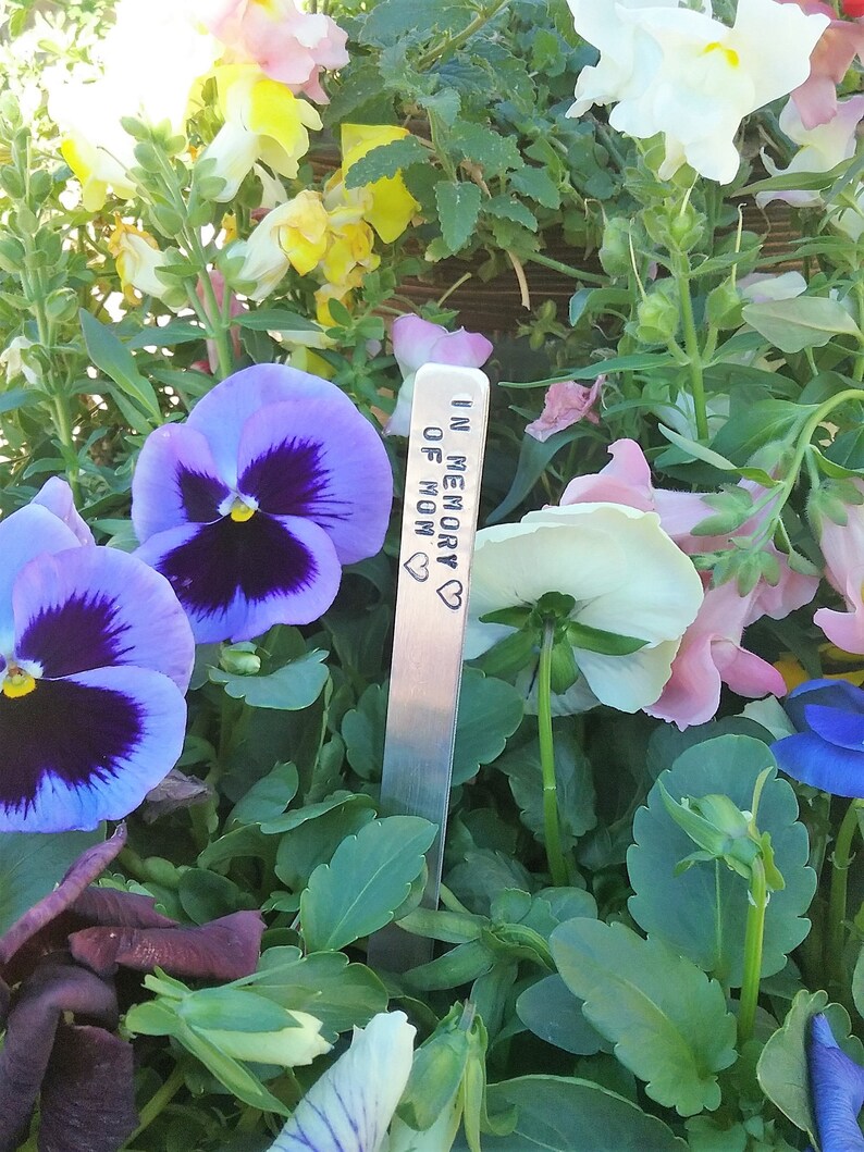 In Memory of Mom Memorial Gift for Mother for Women Gardening Gift Loss of Wife After Loss of Loved One Garden Marker for Yard Remembrance image 1