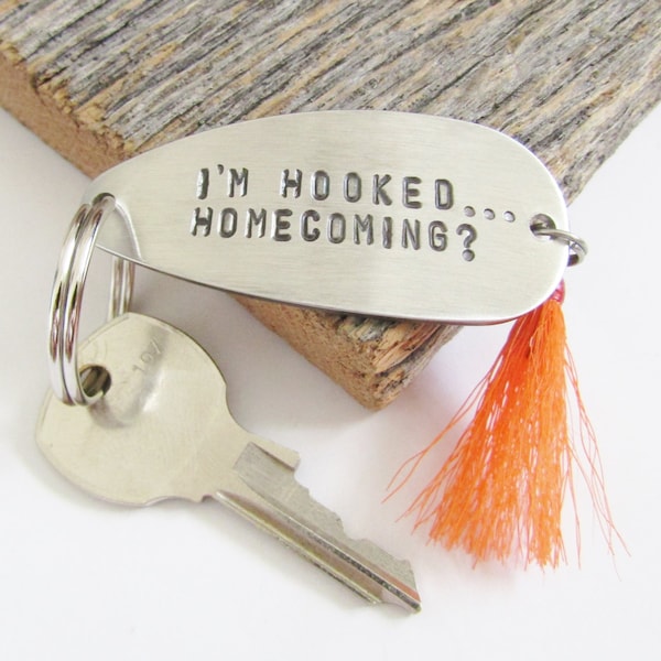 Homecoming Jewelry Teen Boy Homecoming Ask Keychain for Boyfriend Girlfriend Gift Senior Homecoming Dance Personalized Keychain Fishing Lure