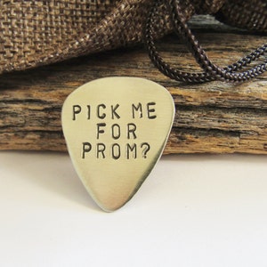 Pick Me for Prom Personalized Guitar Pick Music Promposal Idea Prom Ask ...